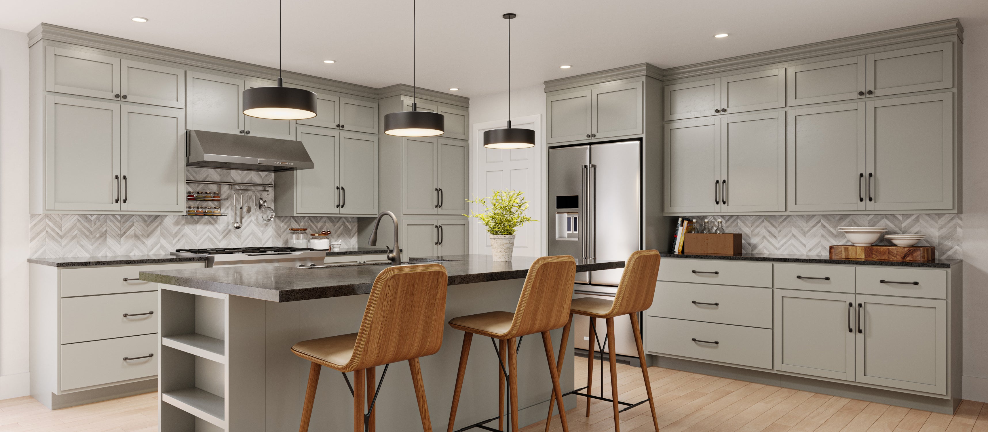 Sw magnetic gray cabinets