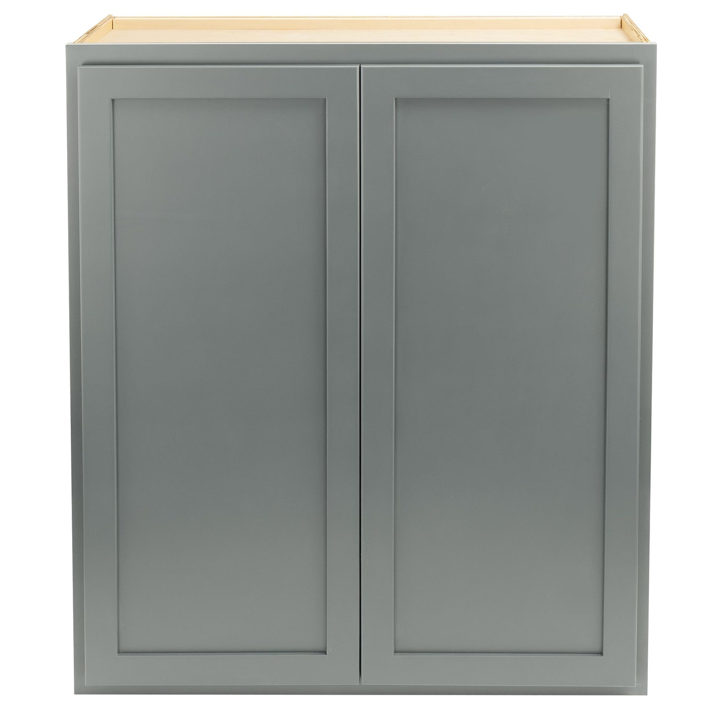 Quicklock Magnetic Gray Wall Cabinet - Double Door