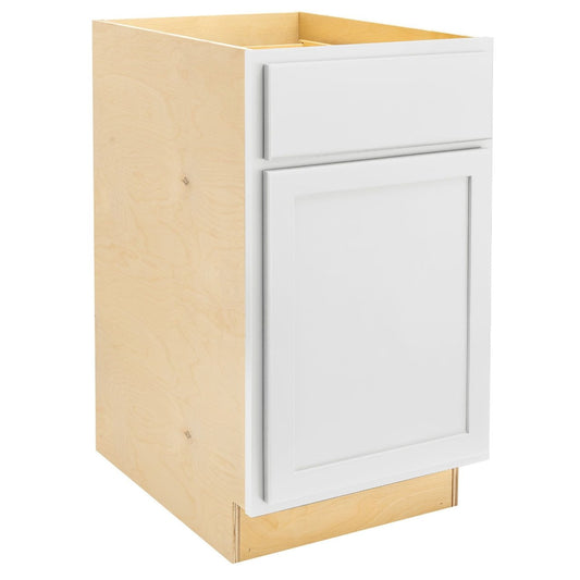 Quicklock Pure White Waste Basket Base Cabinet