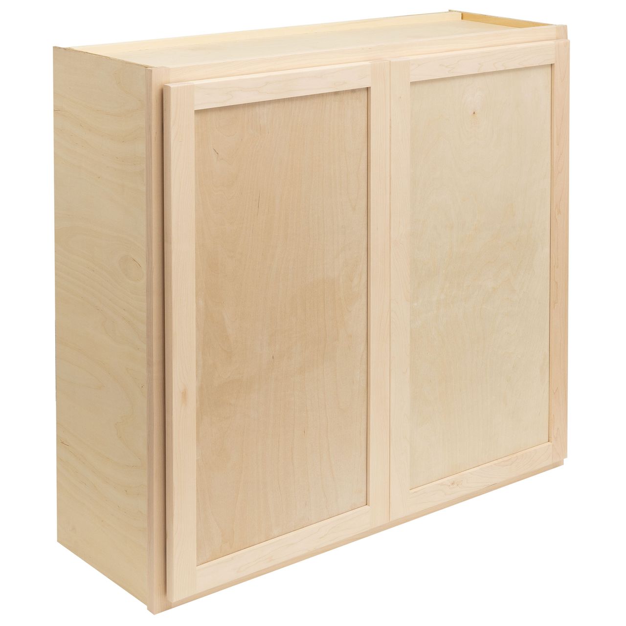 Quicklock RTA (Ready-to-Assemble) Raw Maple Wall Cabinet- Large 30"H x (27", 30", 33", 36"W)
