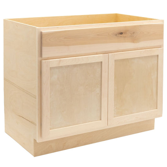 Quicklock Raw Maple Vanity Base Cabinet