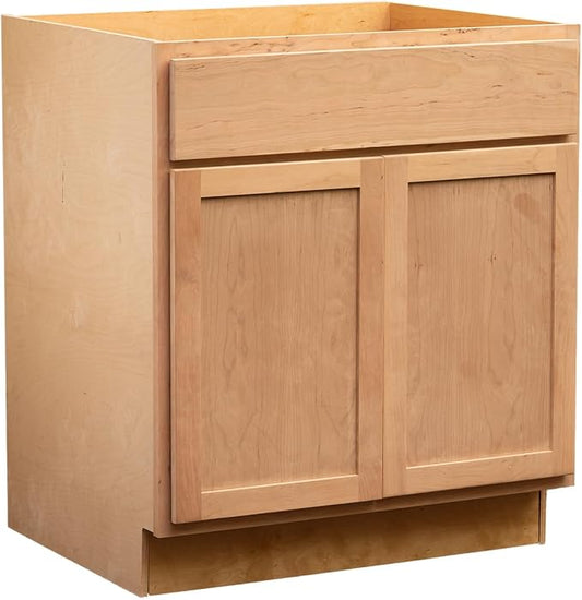 Quicklock Raw Cherry Base Cabinet - 30", 36" W