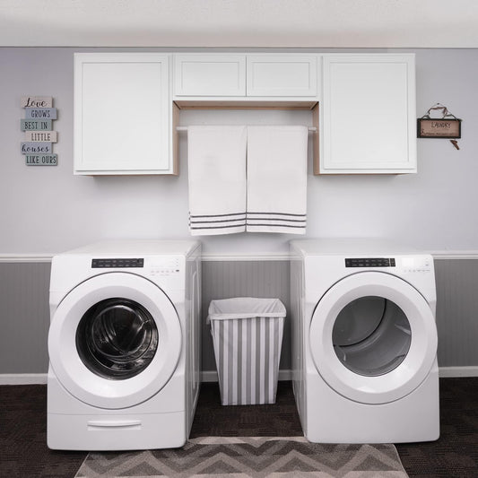 Pure White Laundry Room 3 Cabinet Kit