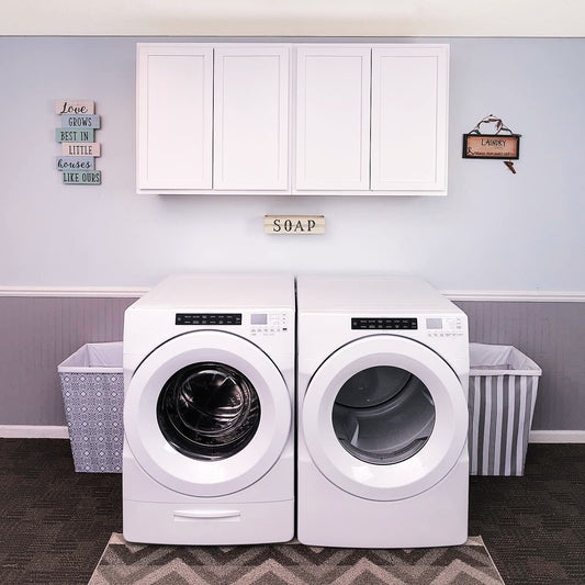 Pure White Laundry Room 2 Cabinet Kit