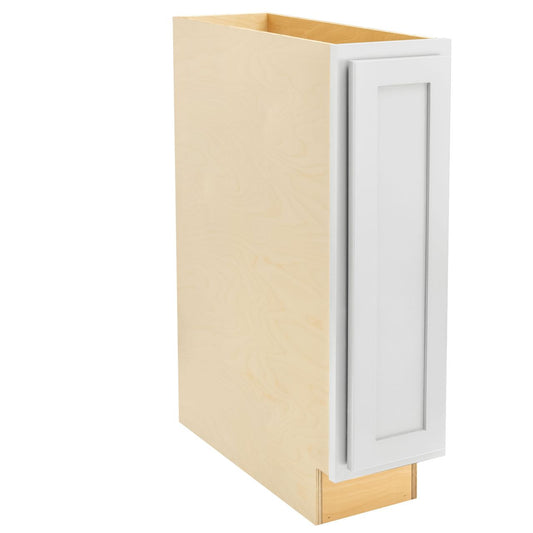 Quicklock RTA (Ready-to-Assemble) Pure White Base Cabinet- Slim 9"W