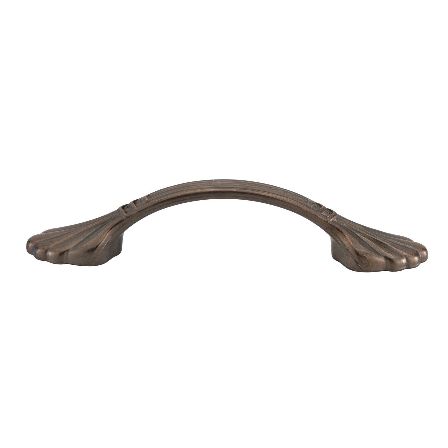 Quicklock 3" Weathered Copper with Center Arch Drawer Pull & Cabinet Handle