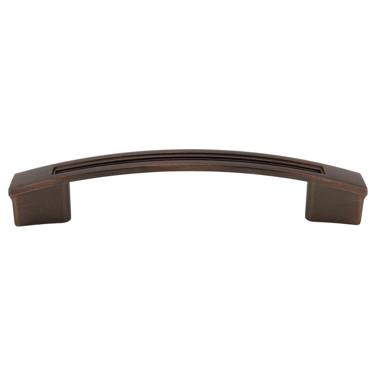 Quicklock 3 3/4" Weathered Copper Modern Drawer Pull & Cabinet Handle