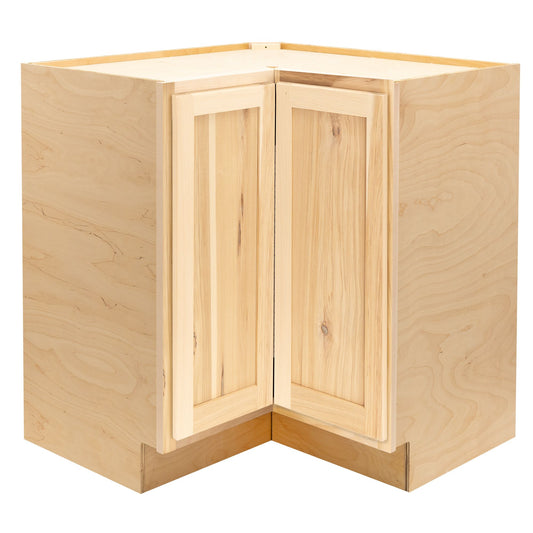 Quicklock Raw Hickory Lazy Susan Cabinet