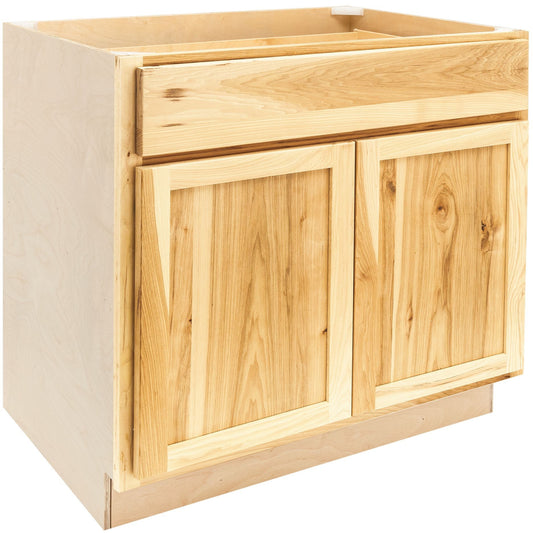 Quicklock Rustic Hickory Sink Base Cabinet