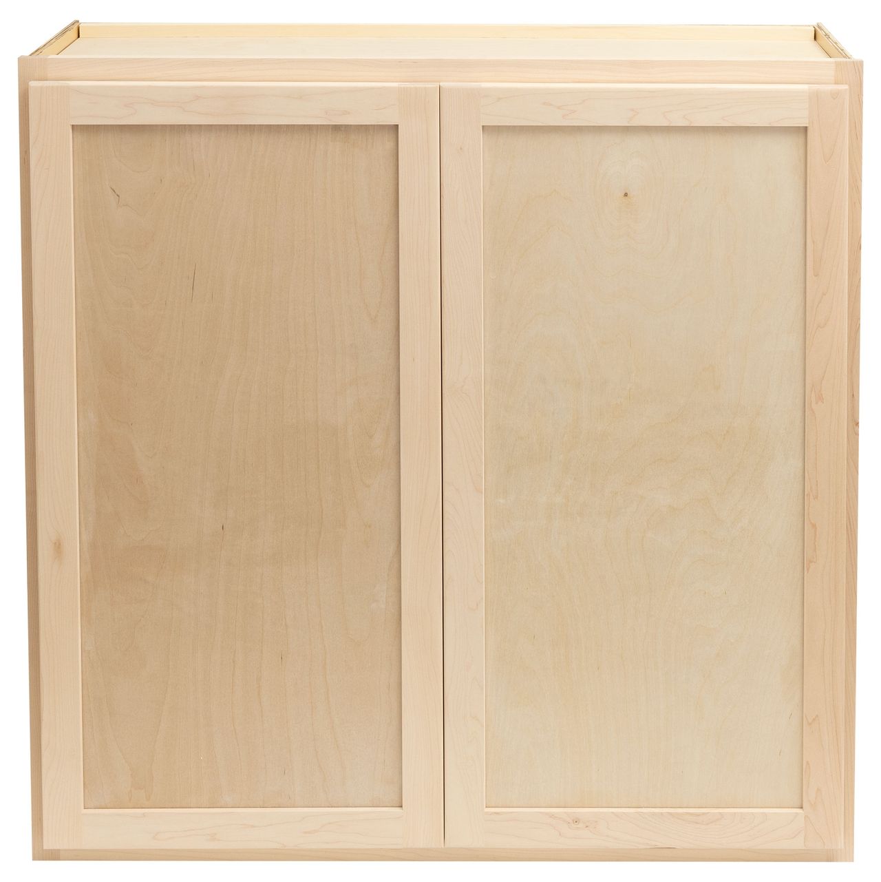 Quicklock RTA (Ready-to-Assemble) Raw Maple Wall Cabinet- Large 36" x (27", 30", 33", 36"W)