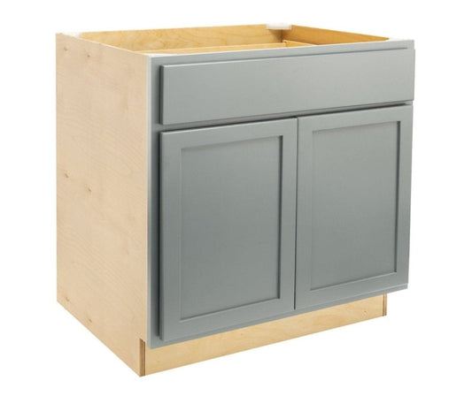 Quicklock Magnetic Gray Sink Base Cabinet