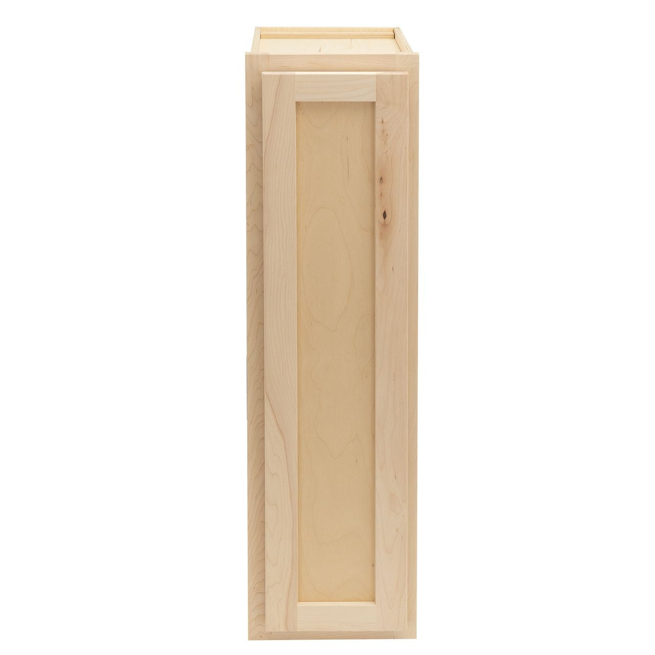 Quicklock Raw Maple Wall Cabinet- Slim 9"W x 30"H x 12"D