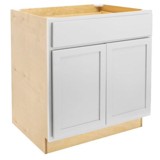 Quicklock Pure White Base Cabinet - Double Door