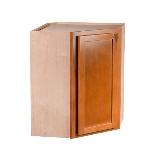 Quicklock RTA (Ready-to-Assemble) Provincial Stain Wall Corner Cabinet- 24"W x (30", 36"H)