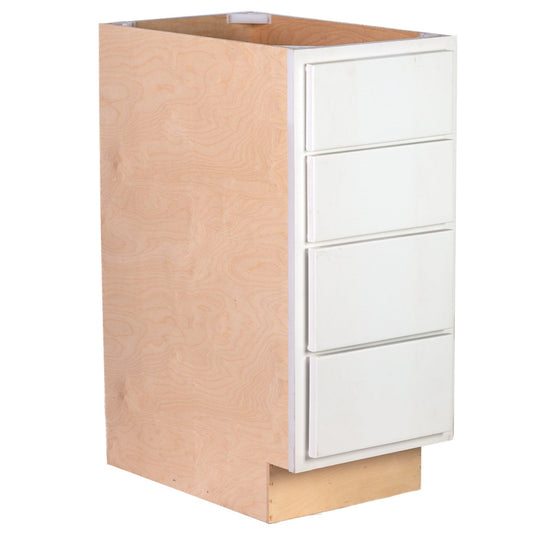 Quicklock Pure White 4 Drawer Base Cabinet