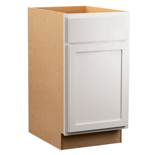 Quicklock Pure White Waste Basket Base Cabinet