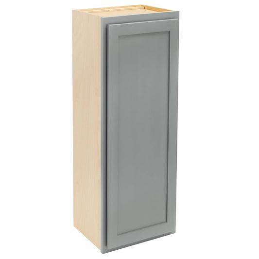 Quicklock RTA (Ready-to-Assemble) Magnetic Gray Wall Cabinet- Slim 36"H x (9", 12", 15"W)
