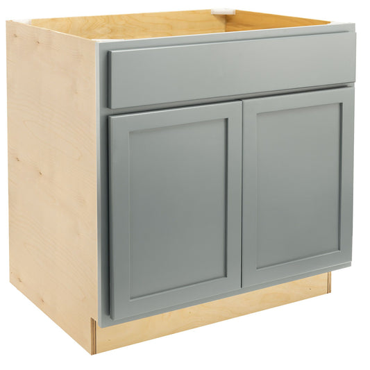 Quicklock Magnetic Gray Sink Base Cabinet