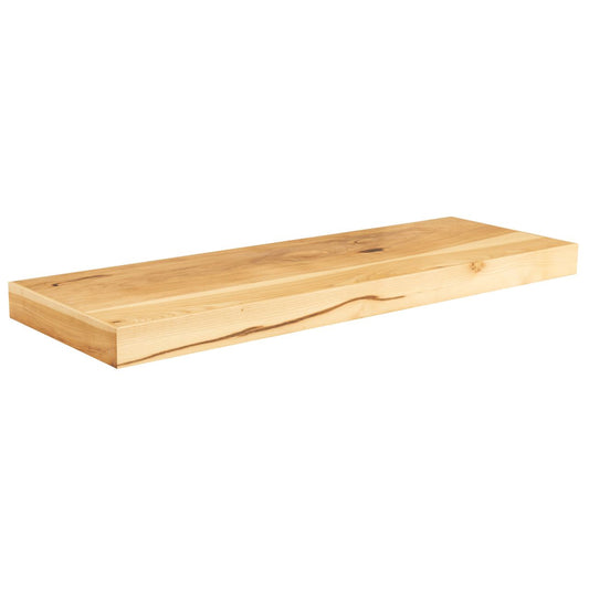 Quicklock Rustic Hickory Floating Shelf- 36"W x 2 ⅛"H x 12"D