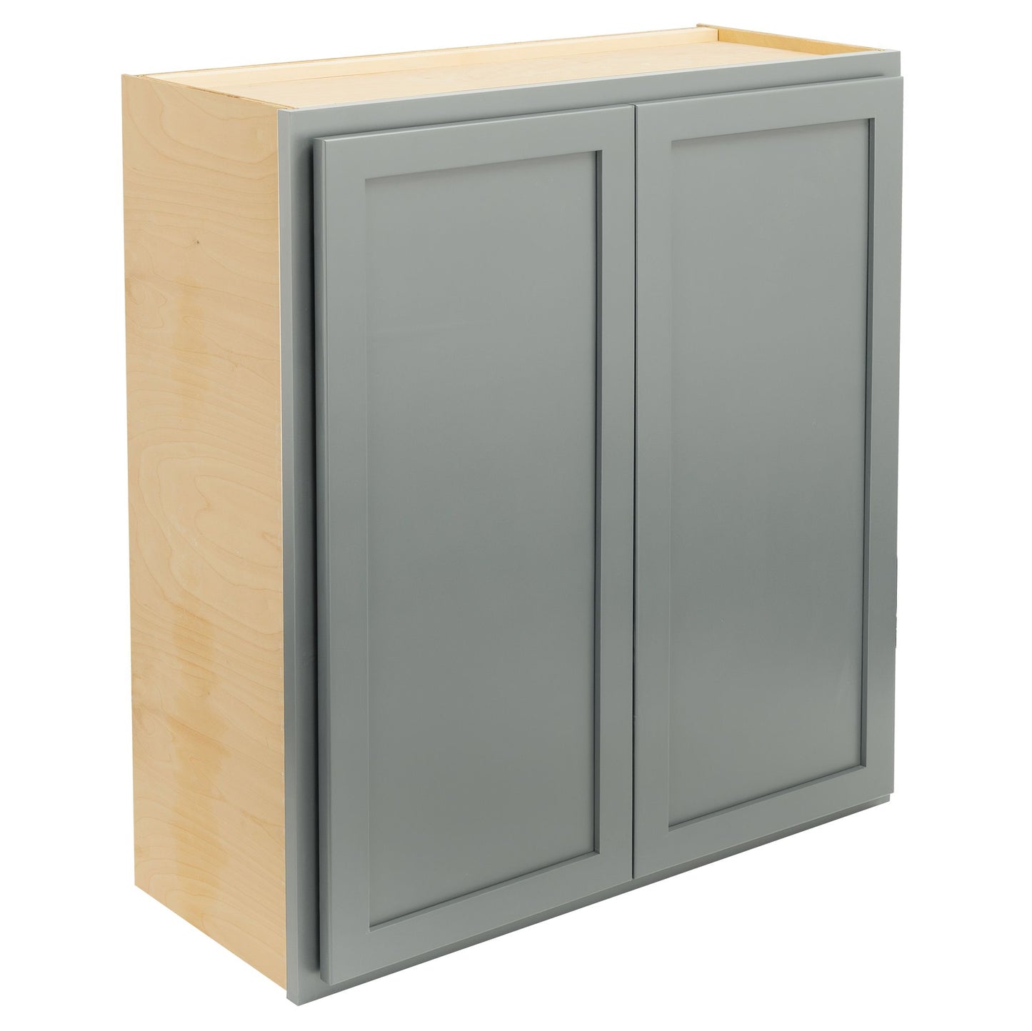 Quicklock Magnetic Gray Wall Cabinet - Double Door