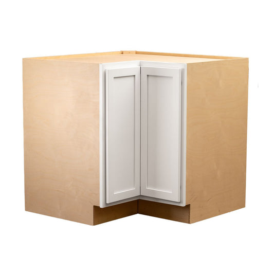 Quicklock Pure White "Easy Reach" Corner Base Cabinet- 36"W