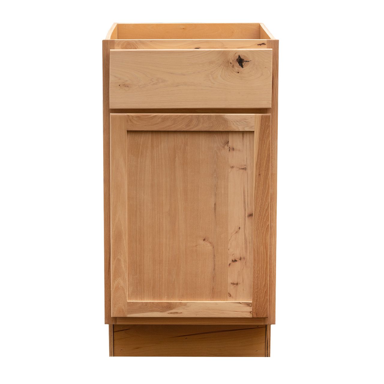 Quicklock Raw Hickory Base Cabinet - Single Door