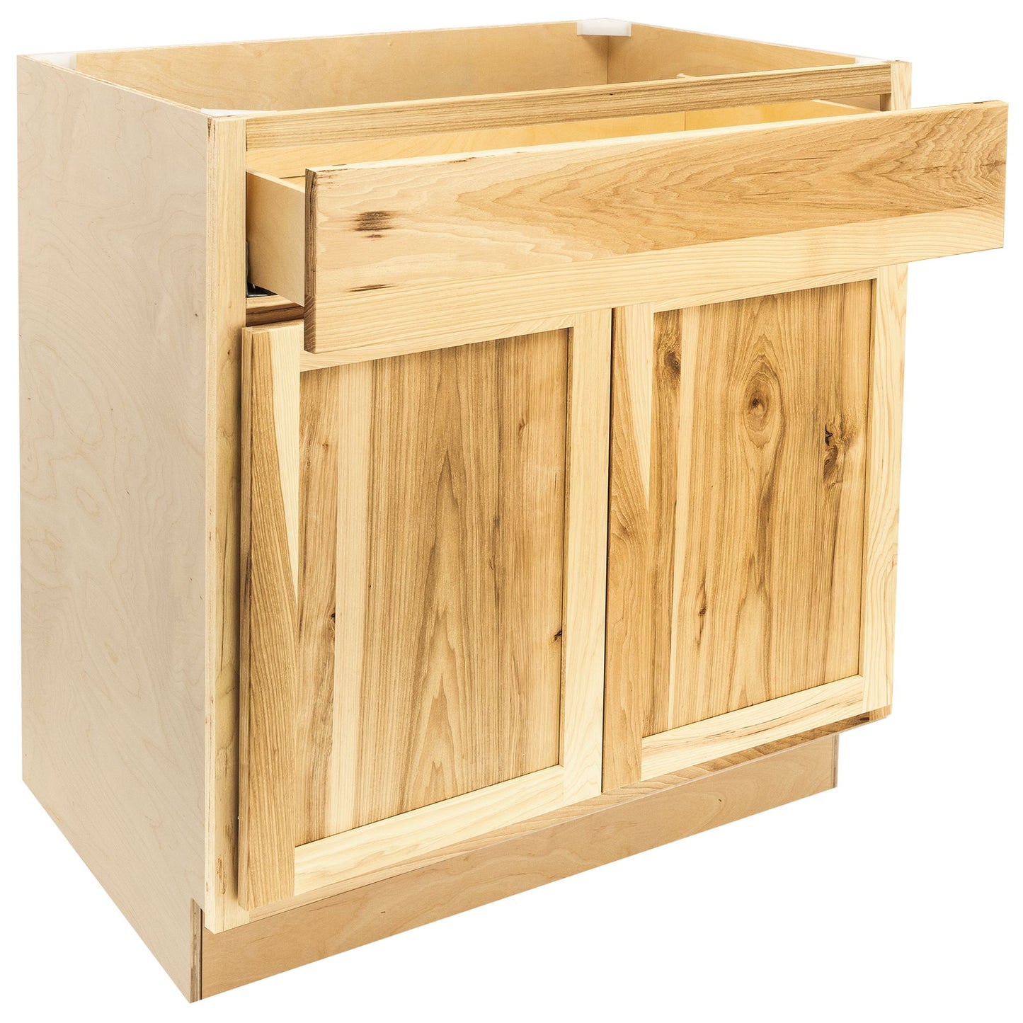 Quicklock Rustic Hickory Base Cabinet - Double Door