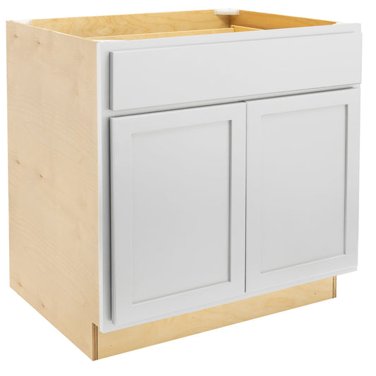 Quicklock Pure White Base Cabinet - Double Door