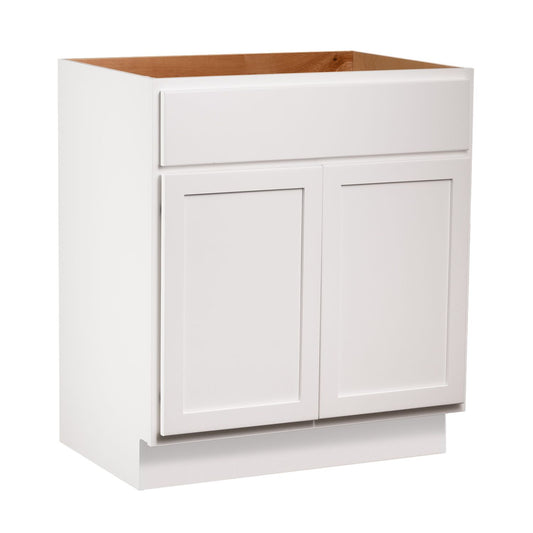 Quicklock RTA (Ready-to-Assemble) Pure White Vanity Base Cabinet- 36"W