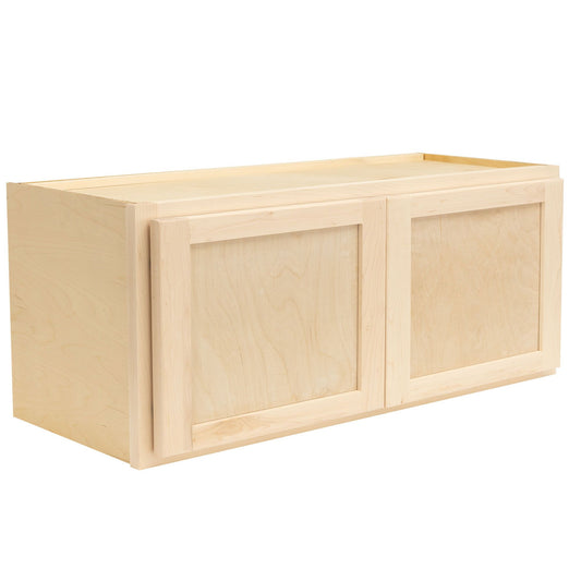 Quicklock Raw Maple Refrigerator Wall Cabinet
