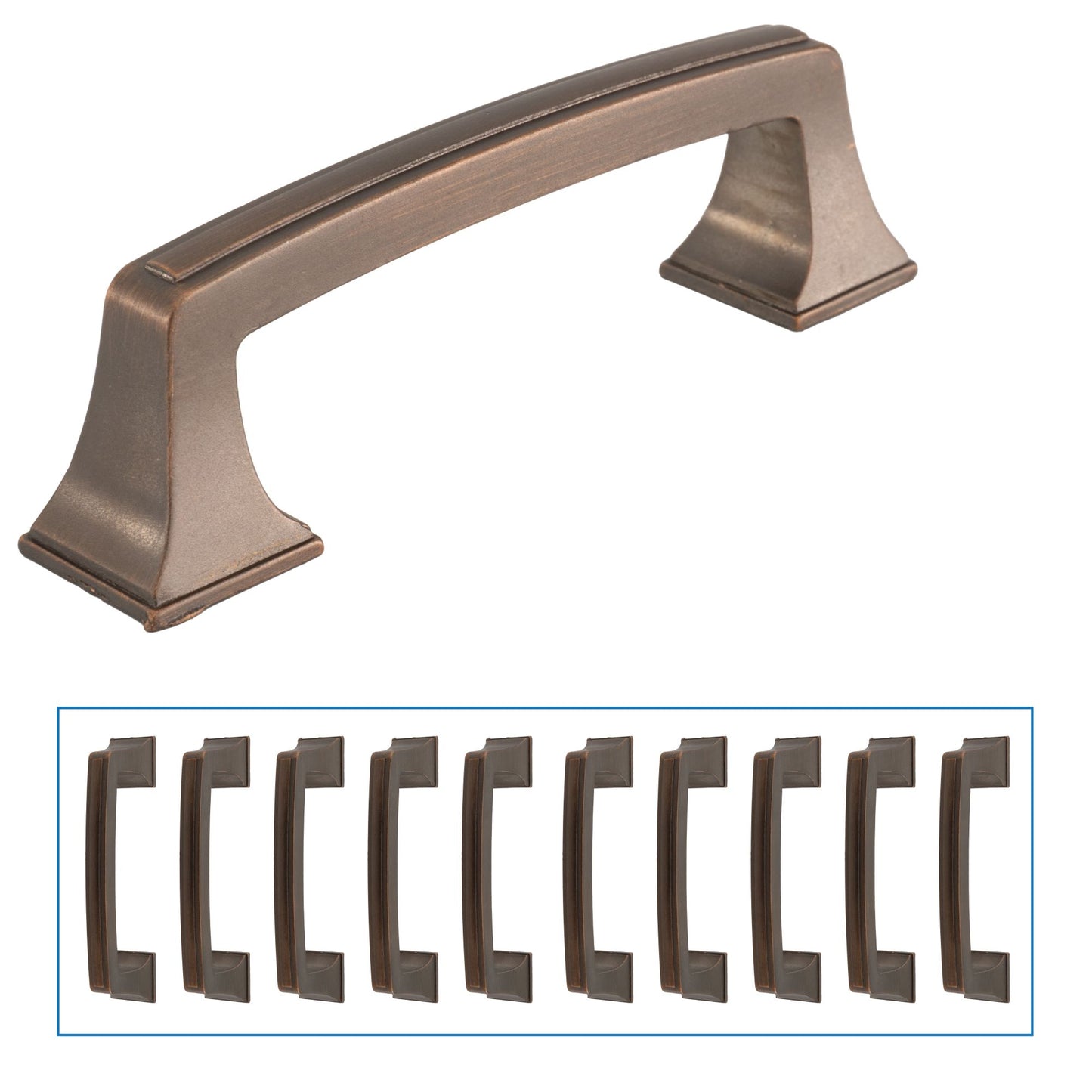 Quicklock 3" Weather Copper Drawer Pull & Cabinet Handle