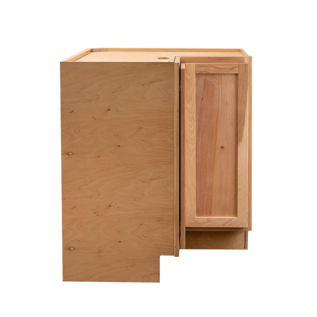 Quicklock Raw Hickory Lazy Susan Cabinet