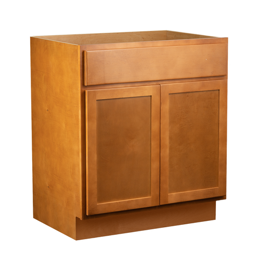 Quicklock Provincial Stain Vanity Base Cabinet- 42"W