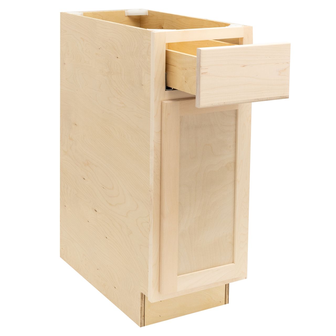 Quicklock Raw Maple Base Cabinet - Single Door