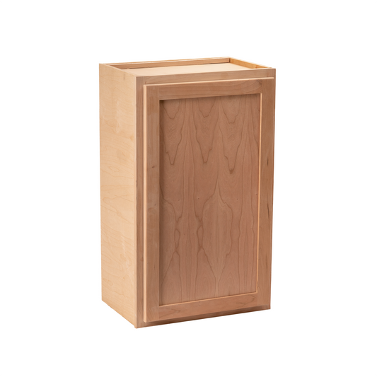 Quicklock Raw Cherry Wall Cabinet- 30"H x (18", 21, 24"W)