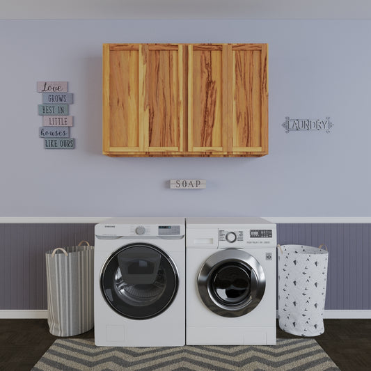 Rustic Hickory Laundry Room 2 Cabinet Kit