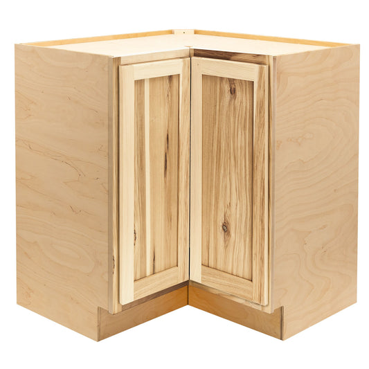 Quicklock Rustic Hickory "Easy Reach" Corner Base Cabinet