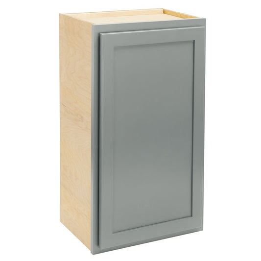 Quicklock RTA (Ready-to-Assemble) Magnetic Gray Wall Cabinet- Single Door 36"H x (18", 21", 24"W)