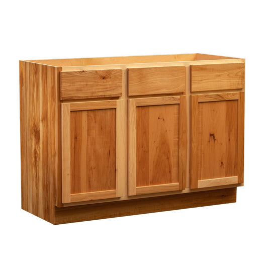 Quicklock Rustic Hickory Vanity Base Cabinet - Medium