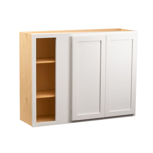 Quicklock Pure White Blind Corner Wall Cabinet- 42"W x (30", 36", 42"H)