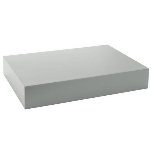 Quicklock Magnetic Gray Floating Shelf- 12"W x 2 ⅛"H x 8"D