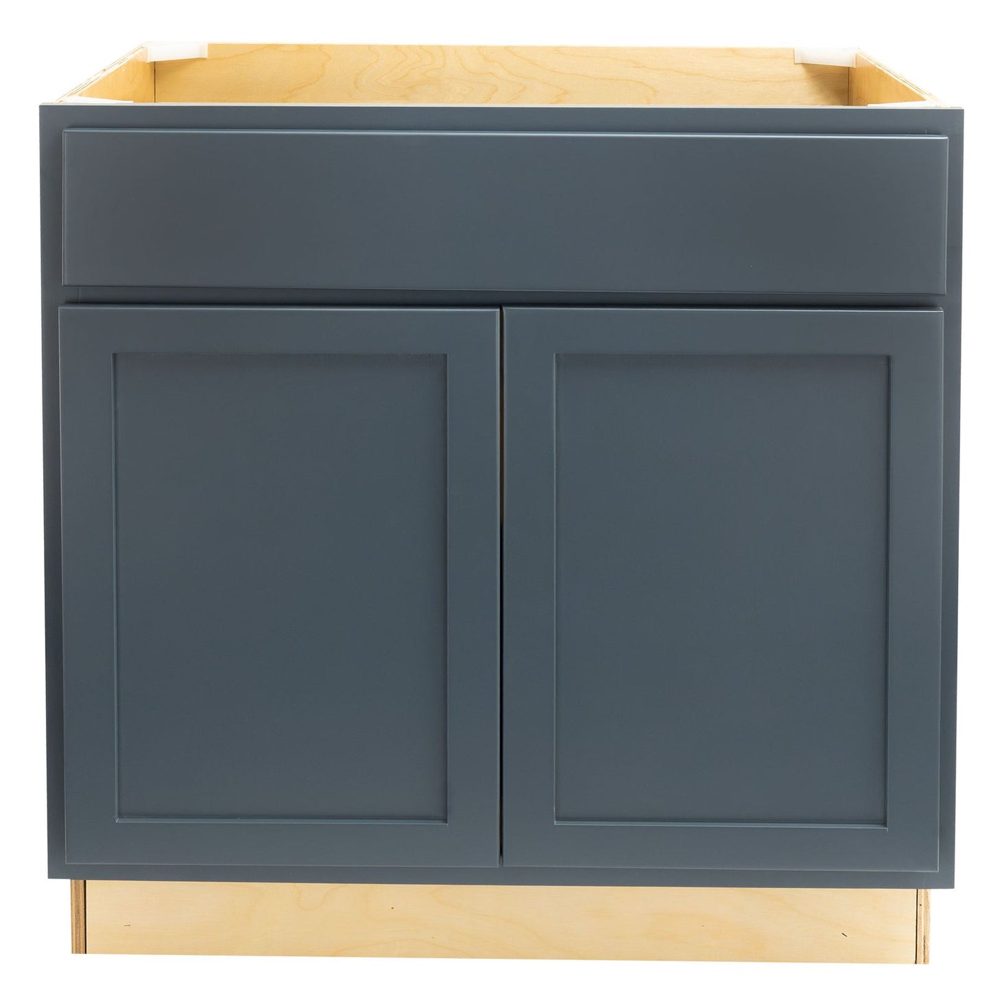 Quicklock Needlepoint Navy Sink Base Cabinet- 36"W