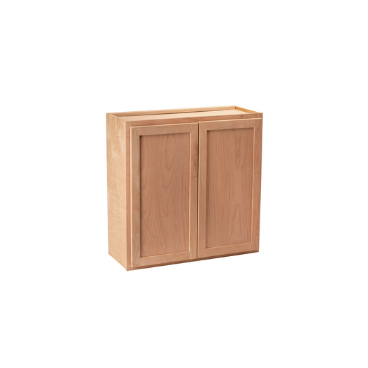 Quicklock Raw Cherry Wall Cabinet - Double Door