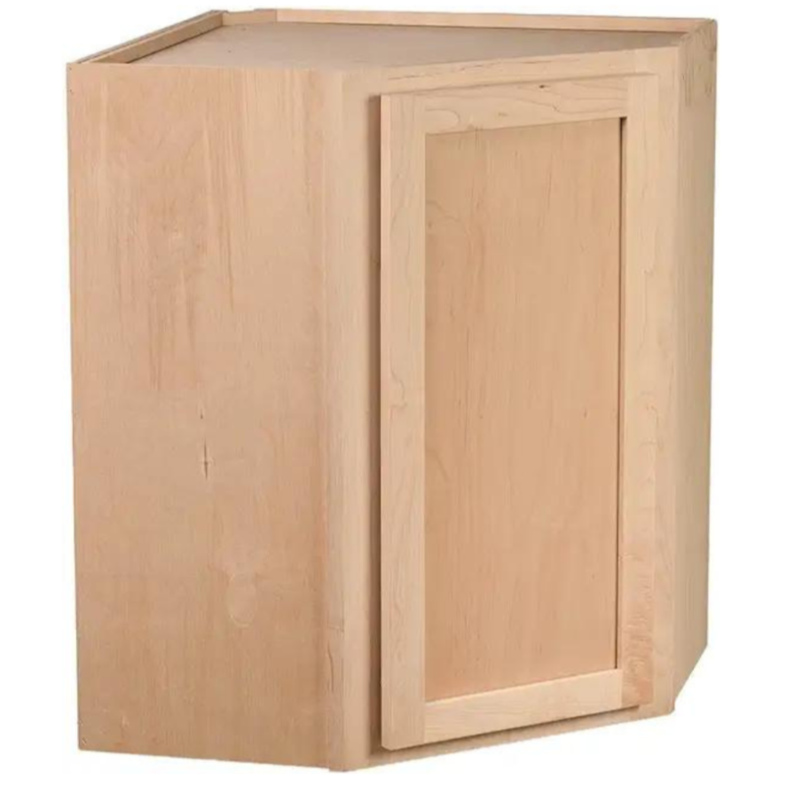 Quicklock Raw Cherry Wall Corner Cabinet