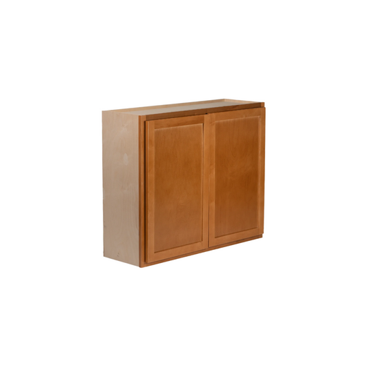 Quicklock Provincial Stain Wall Cabinet - Double Door