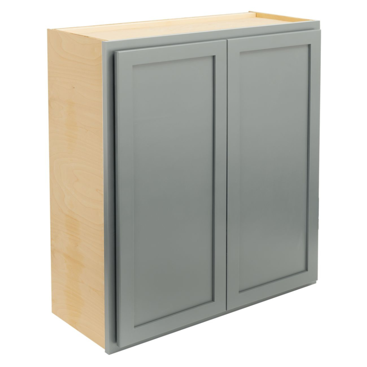 Quicklock Magnetic Gray Wall Cabinet - Double Door