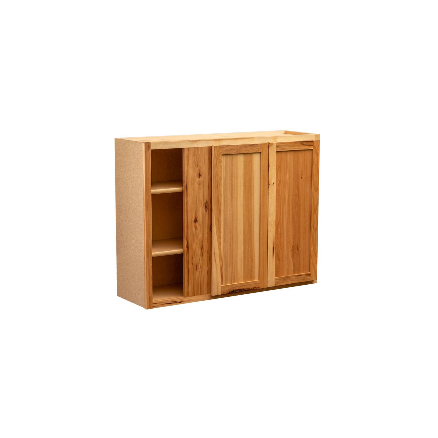 Quicklock Rustic Hickory Blind Corner Wall Cabinet