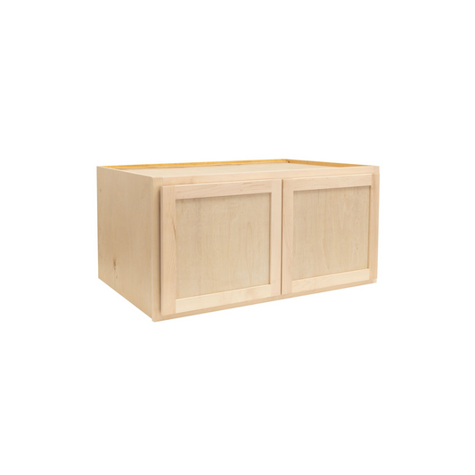 Quicklock Raw Maple Microwave Wall Cabinet