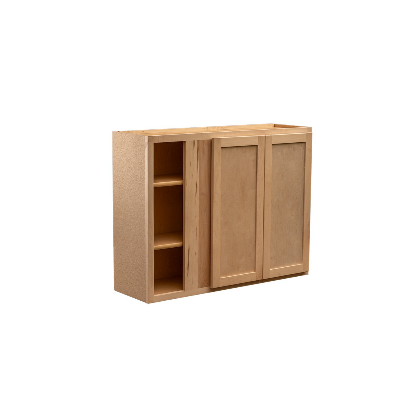 Quicklock Raw Maple Blind Corner Wall Cabinet