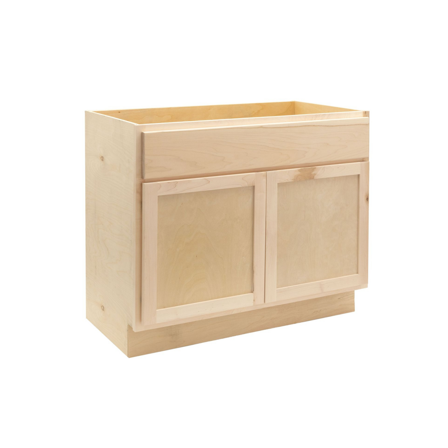 Quicklock Raw Maple Vanity Base Cabinet